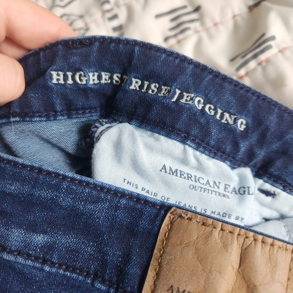 American Eagle Super Stretch Highest Rise Jeggings 4 - Picture 8 of 9